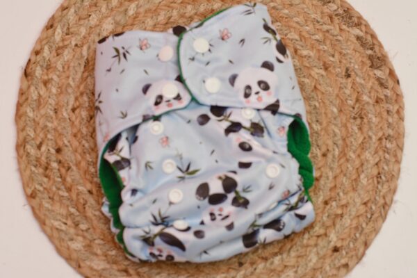 One size Hemp Bamboo All in One diaper ( AiO) - 14+ hours absorbency