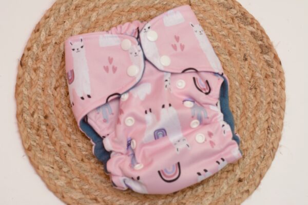 One size Hemp Bamboo All in One diaper ( AiO) - 14+ hours absorbency