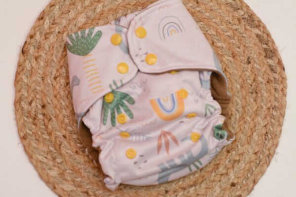 One size Hemp Bamboo All in One diaper ( AiO) - 14+ hours absorbency