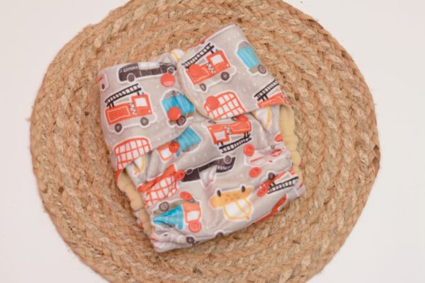 One size Hemp Cotton All in One diaper ( AiO) - 12.5+ hours absorbency